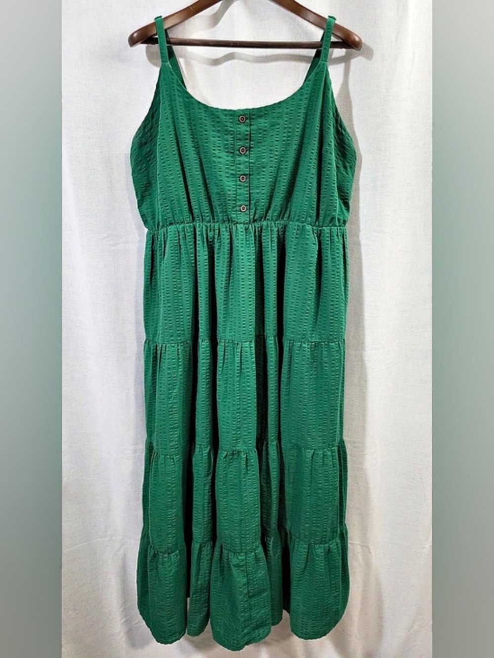 Torrid Green Maxi Dress Size 2 Like New